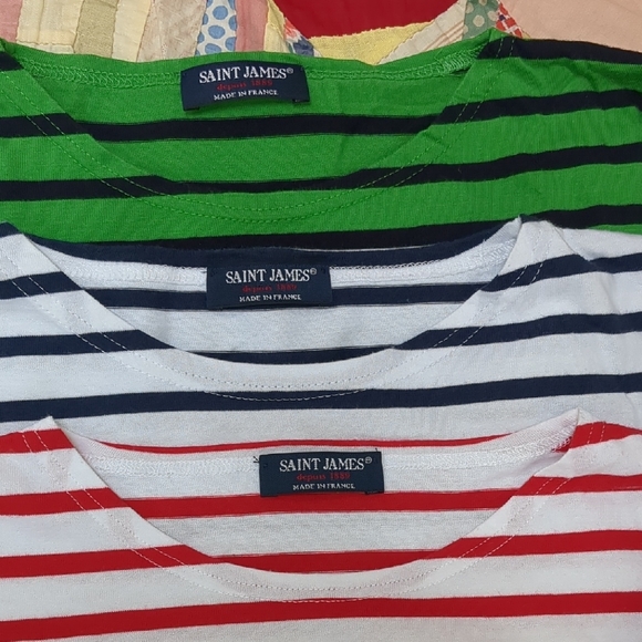 Saint James Bundle of 3 Breton Striped T Shirts - Picture 2 of 8